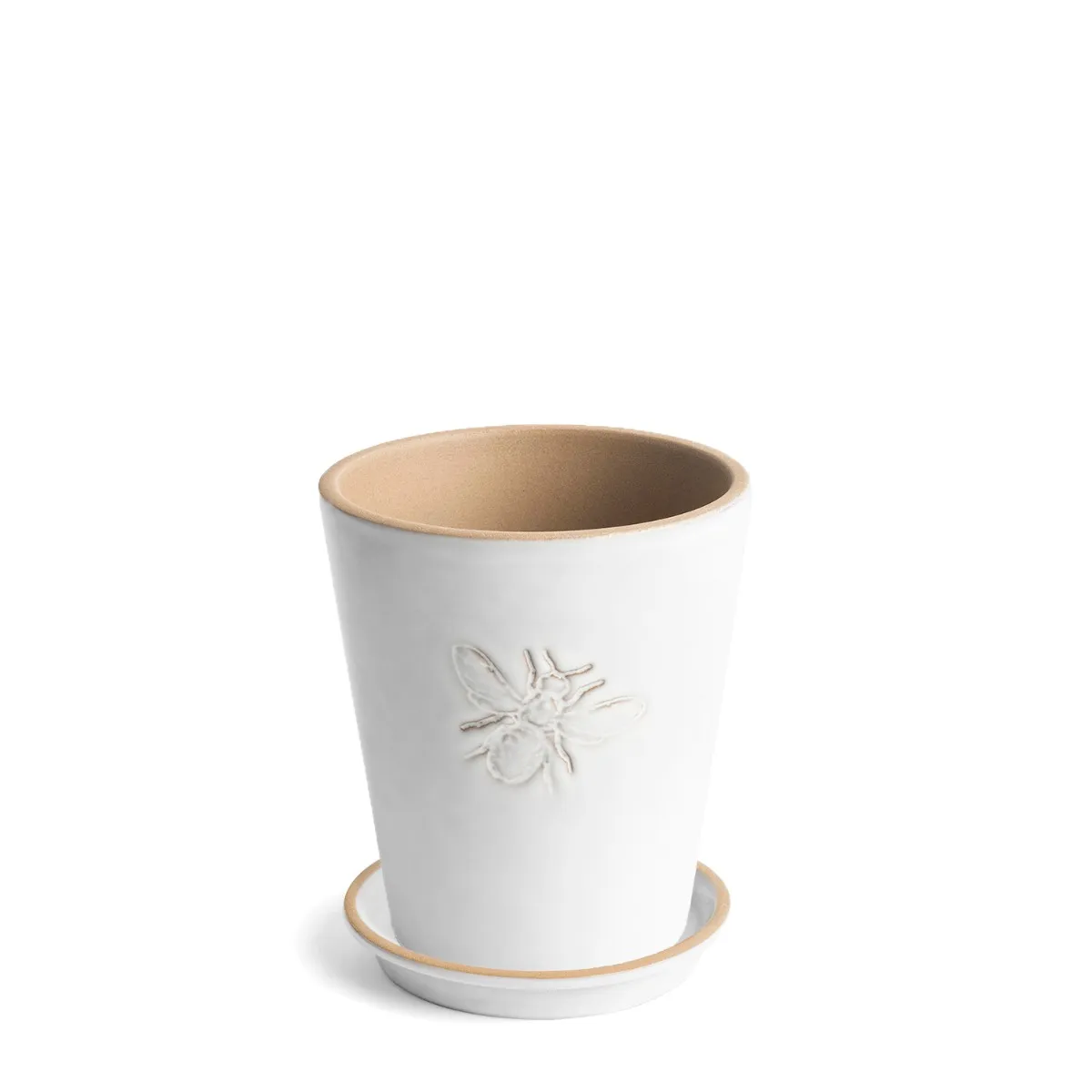 Small Lucas Bee Planter With Saucer 