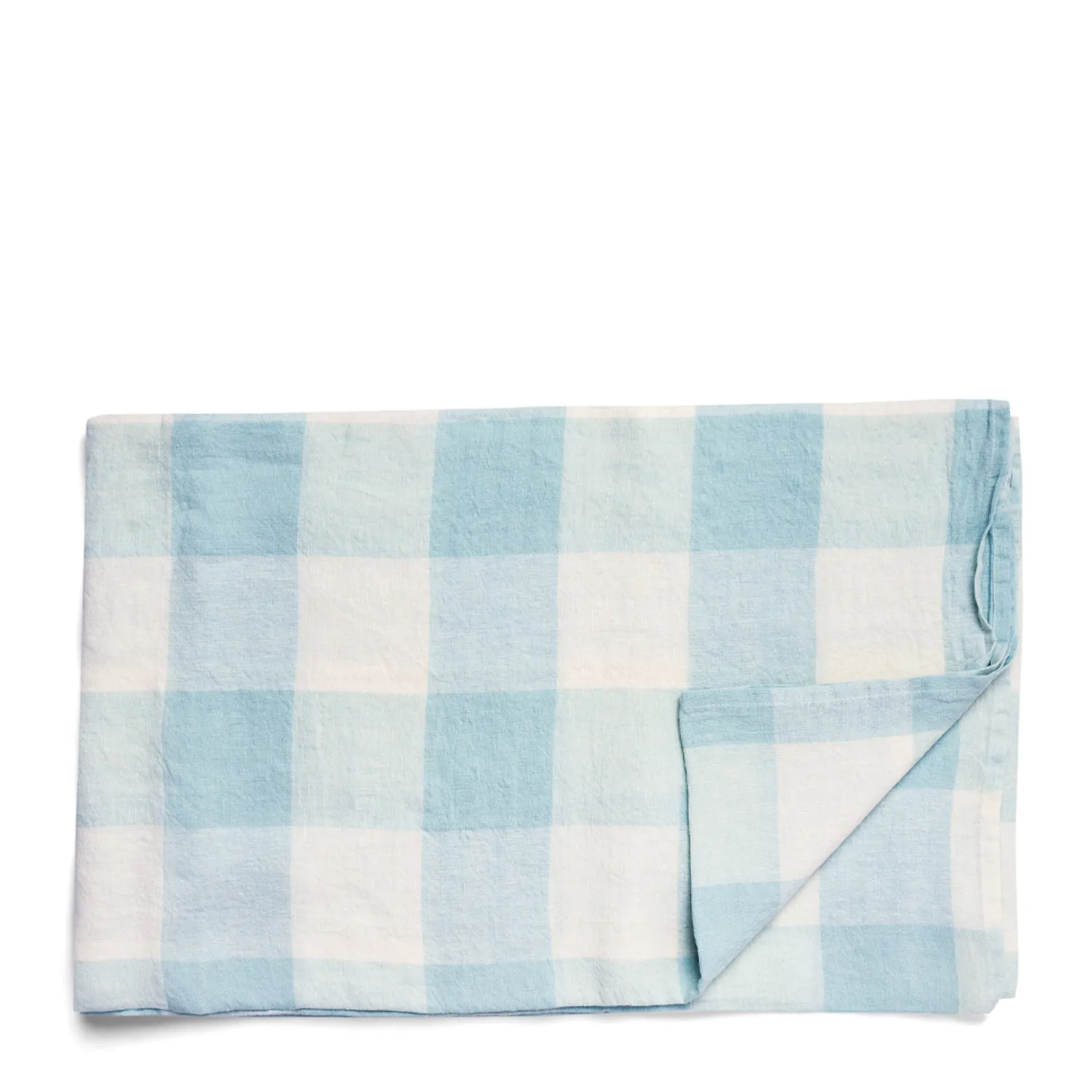 Blue & White Check Tablecloth 