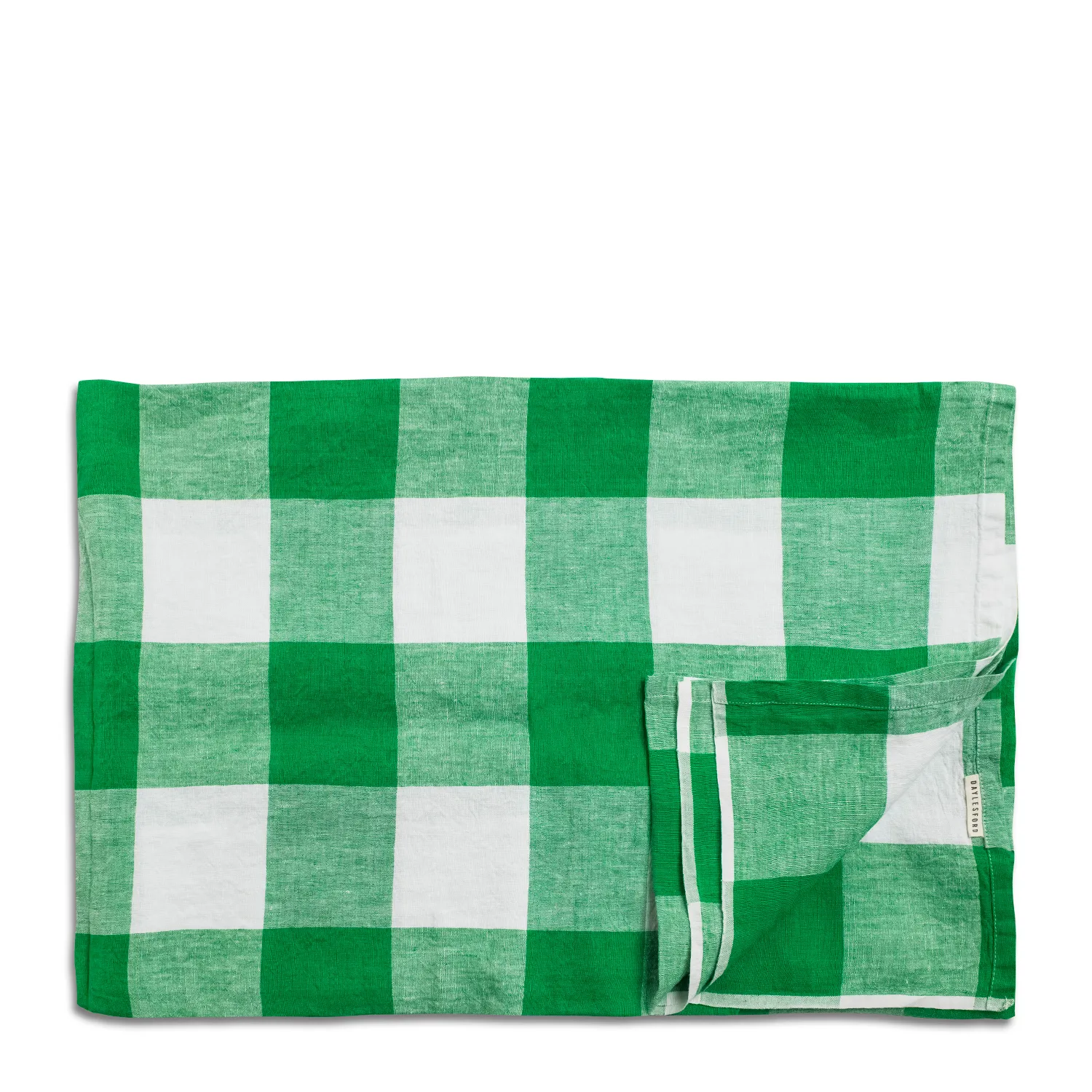 Green & White Check Tablecloth 