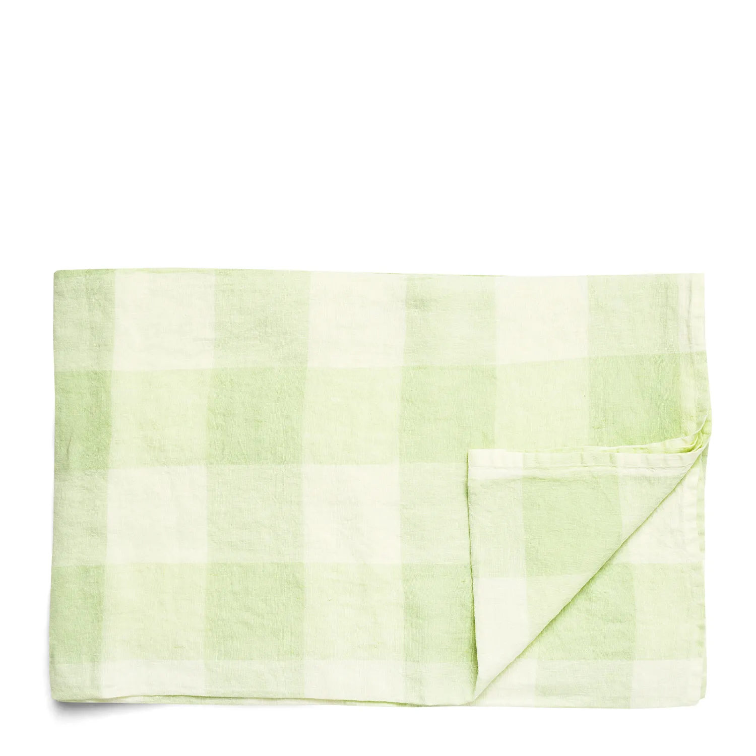 Mint & White Check Tablecloth 