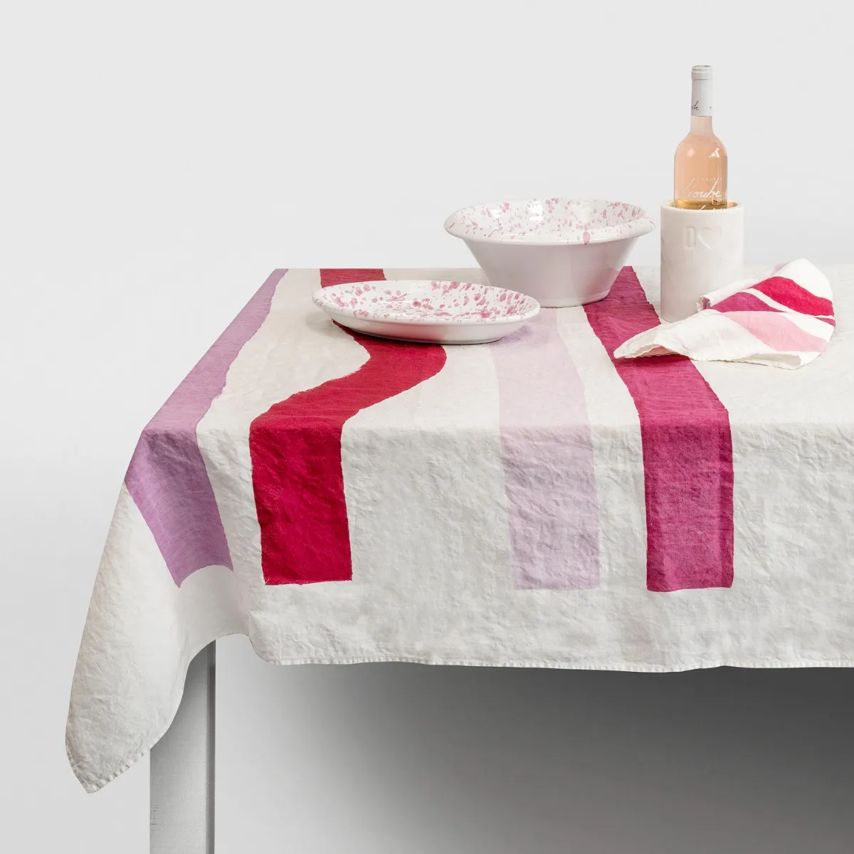 Rigato Tablecloth Pink