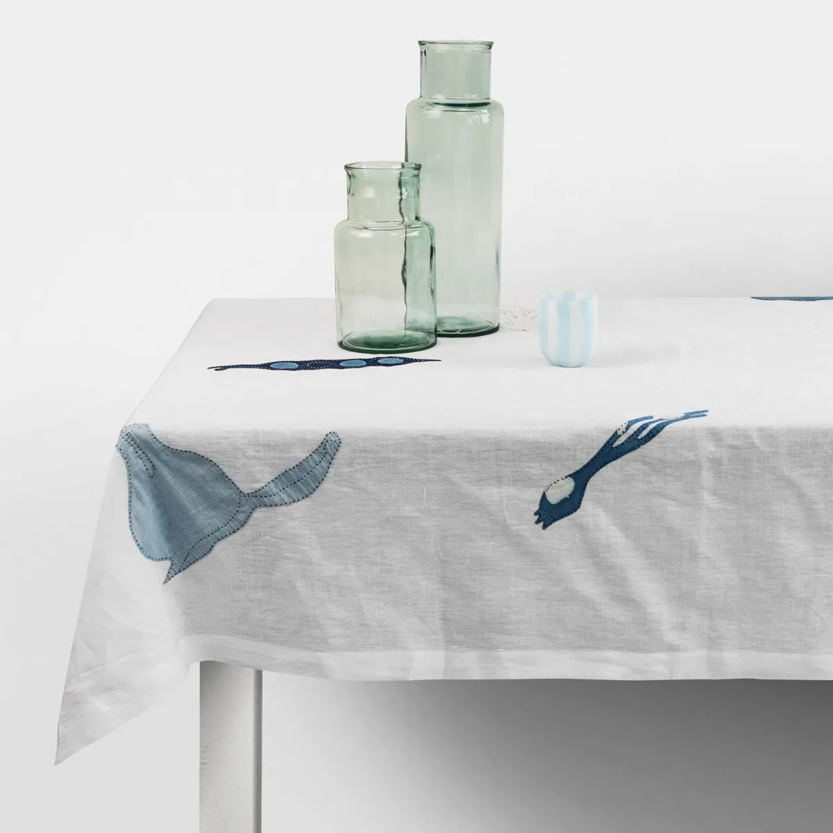 Nila Market Tablecloth Indigo