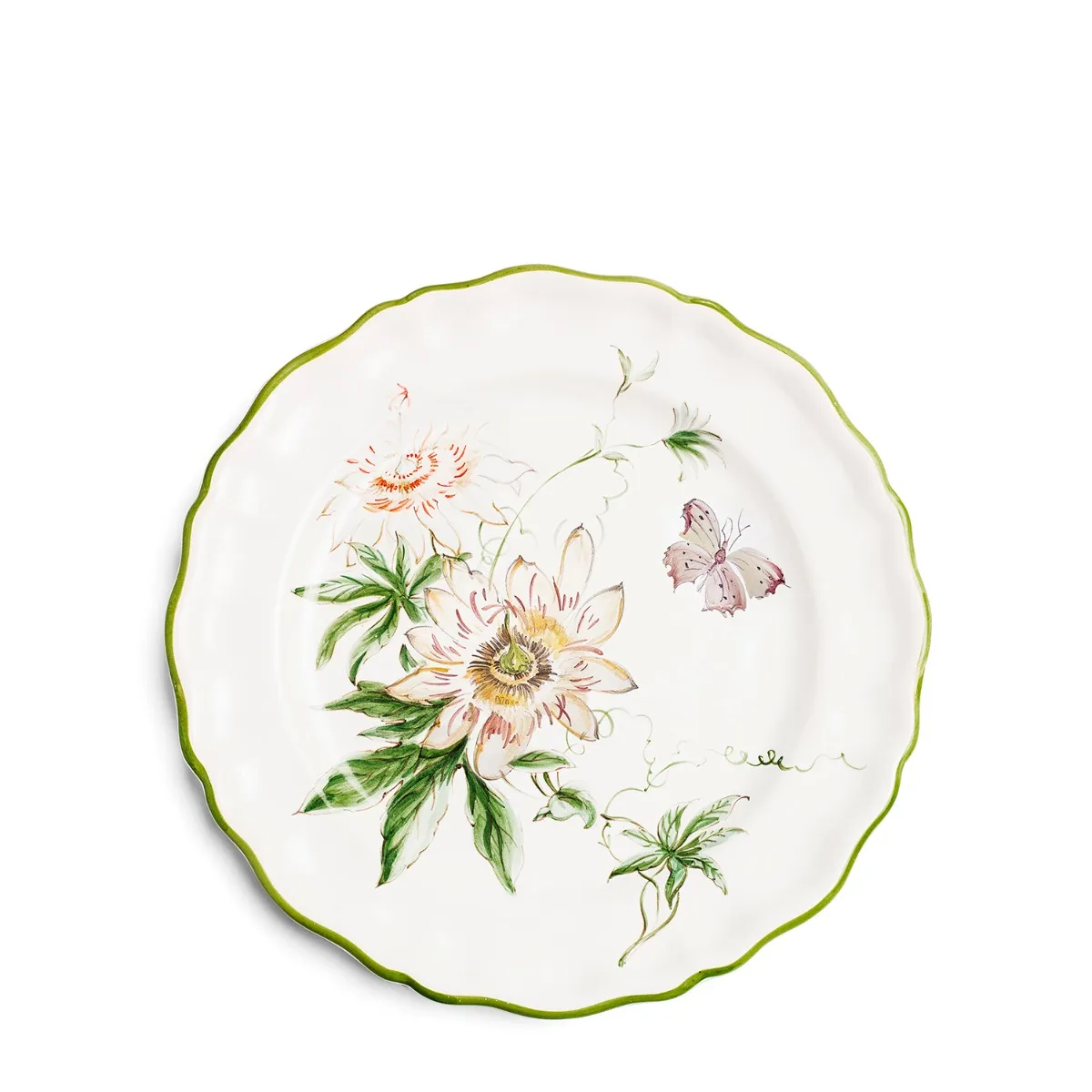 Daylesford x Colefax Quince Garden Dinner Plate With Passion Flower 