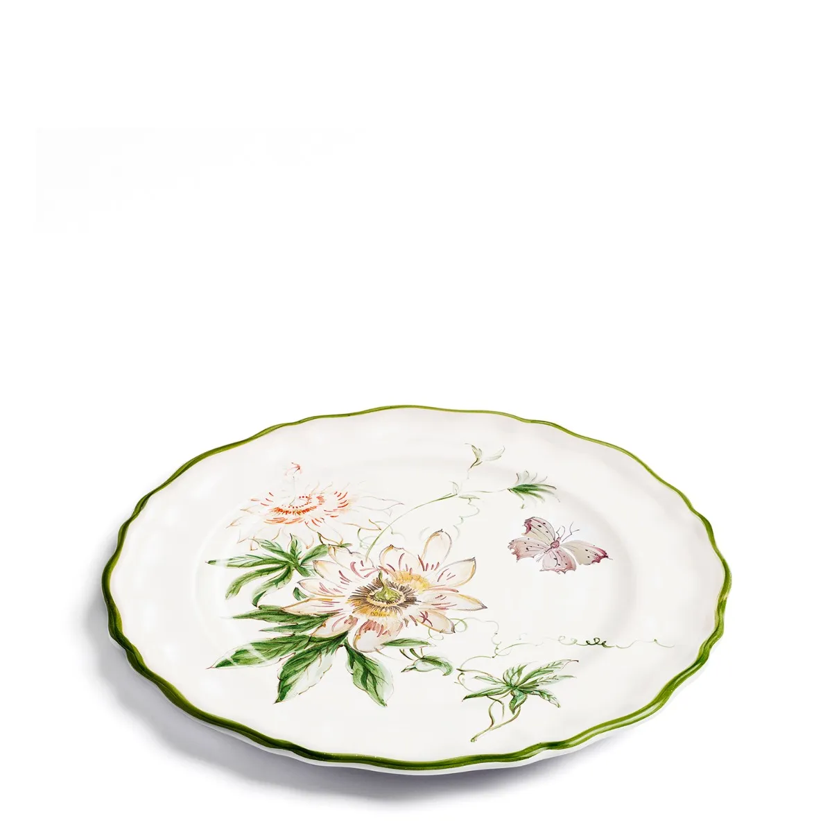 Daylesford x Colefax Quince Garden Dinner Plate With Passion Flower
