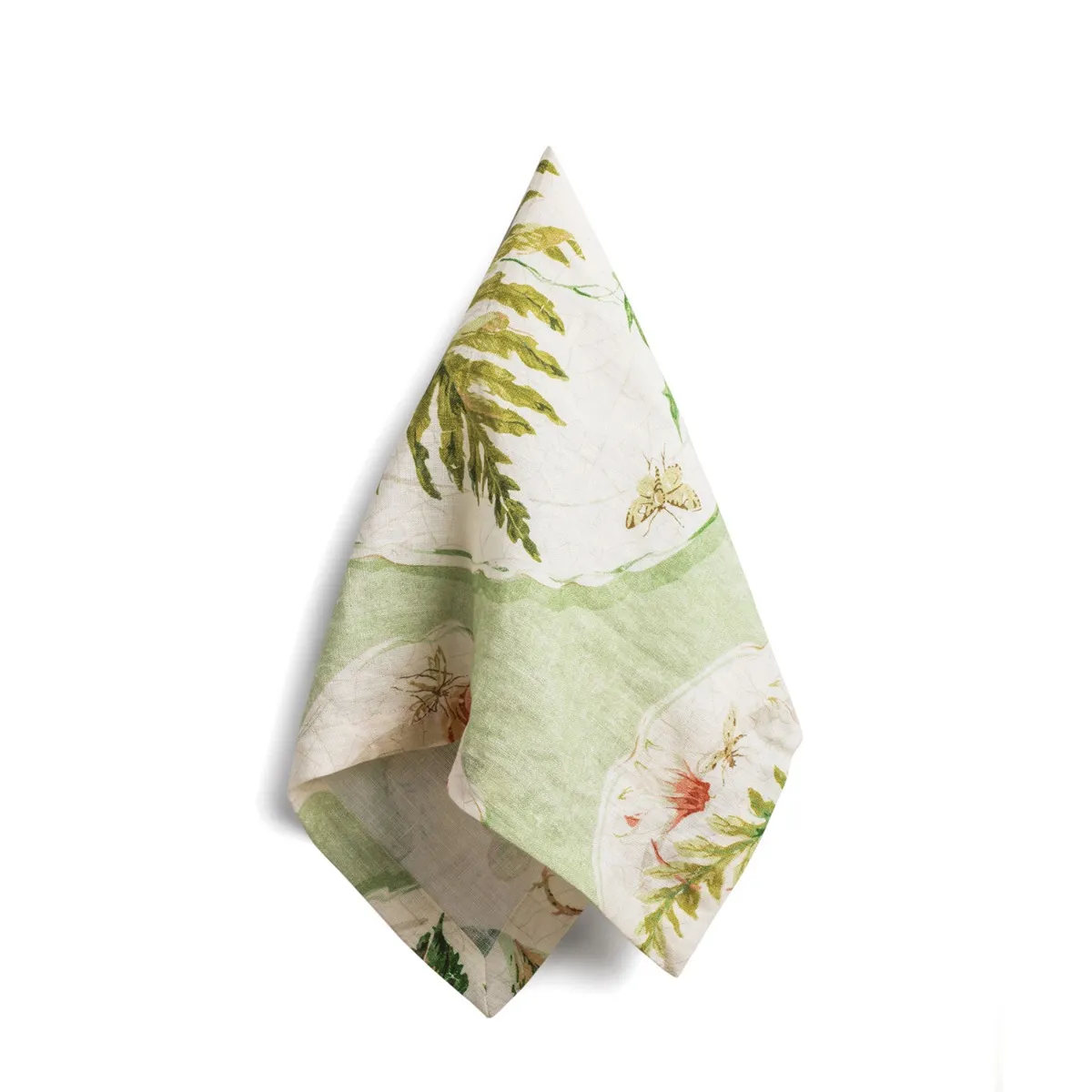 Daylesford x Colefax Quince Garden Napkin in Green With Fern