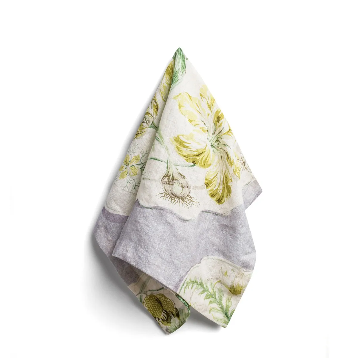 Daylesford x Colefax Quince Garden Napkin in Lilac With Tulips