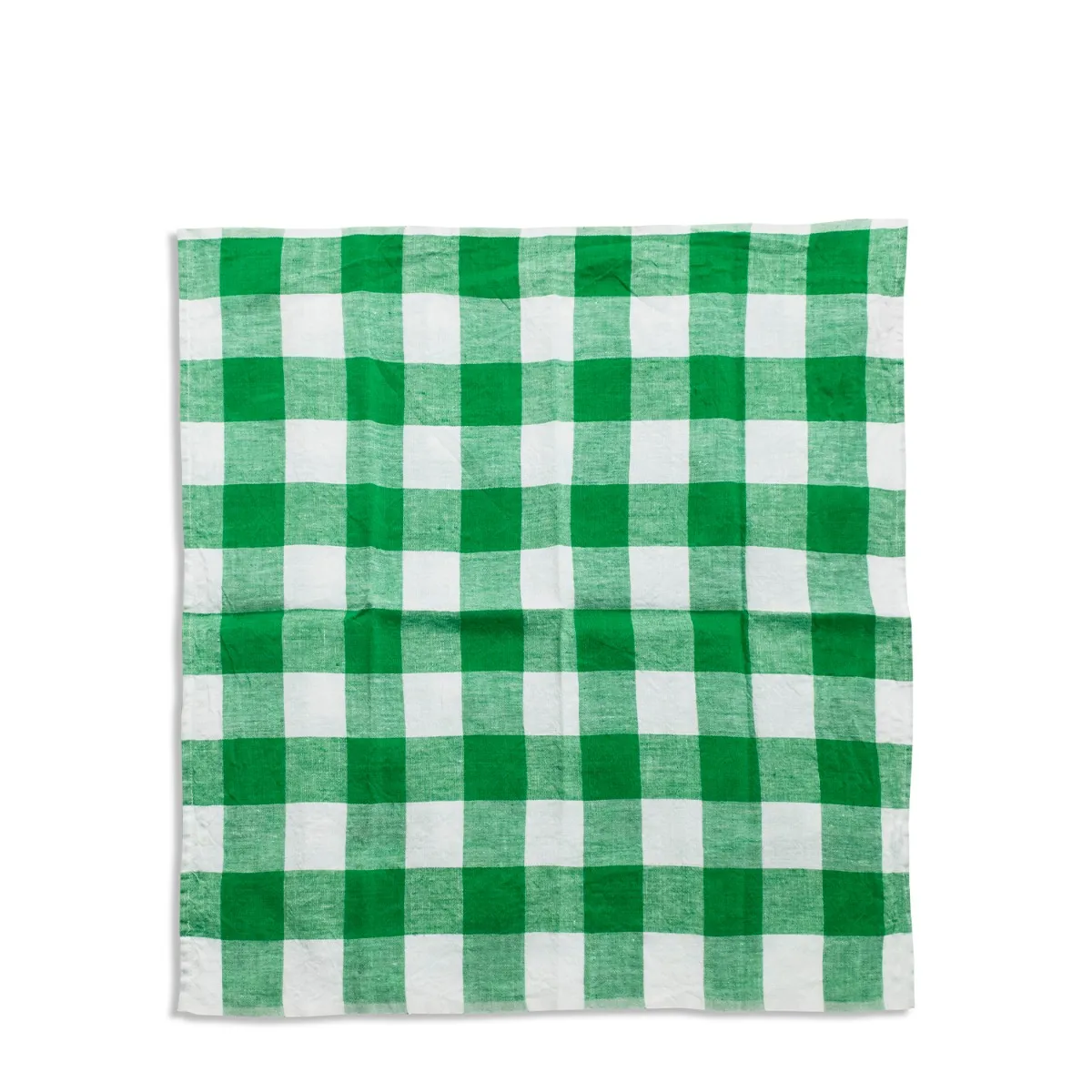 Green & White Check Napkin 