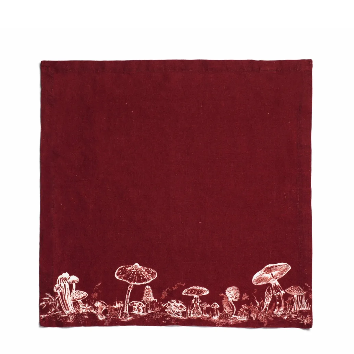 Mushroom Napkin Claret 