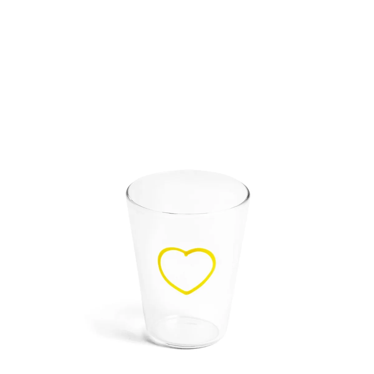 Yellow Heart Glass 