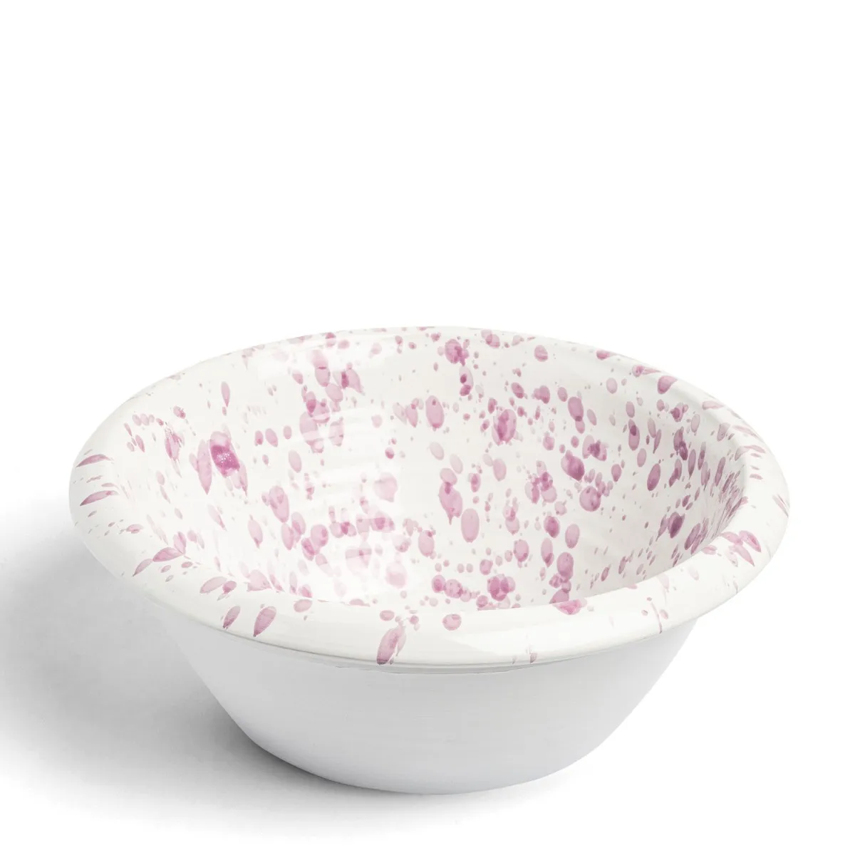 Jackson Splatter Salad Bowl Lilac Ceramic 