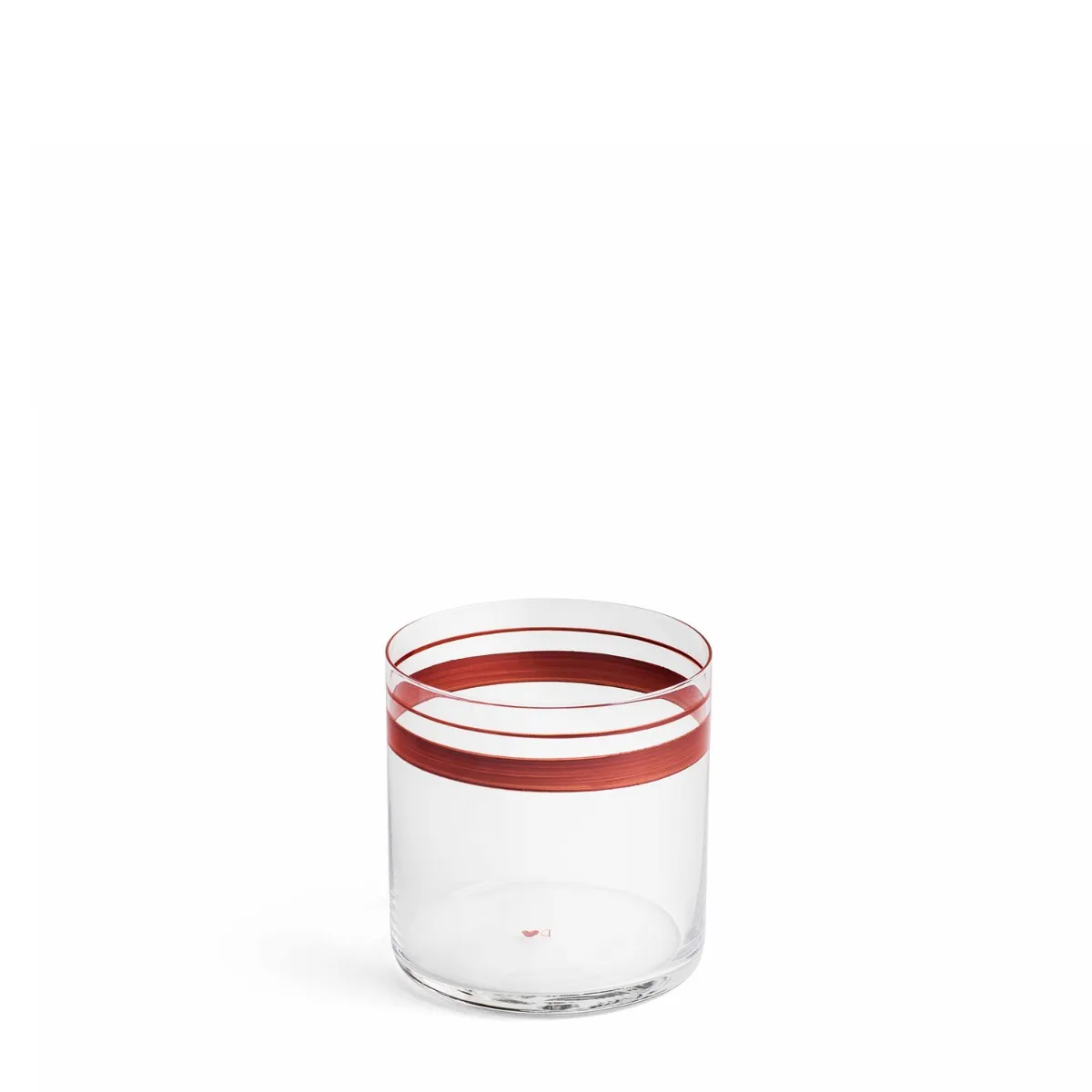 Fine Stripes Low Tumbler Claret 