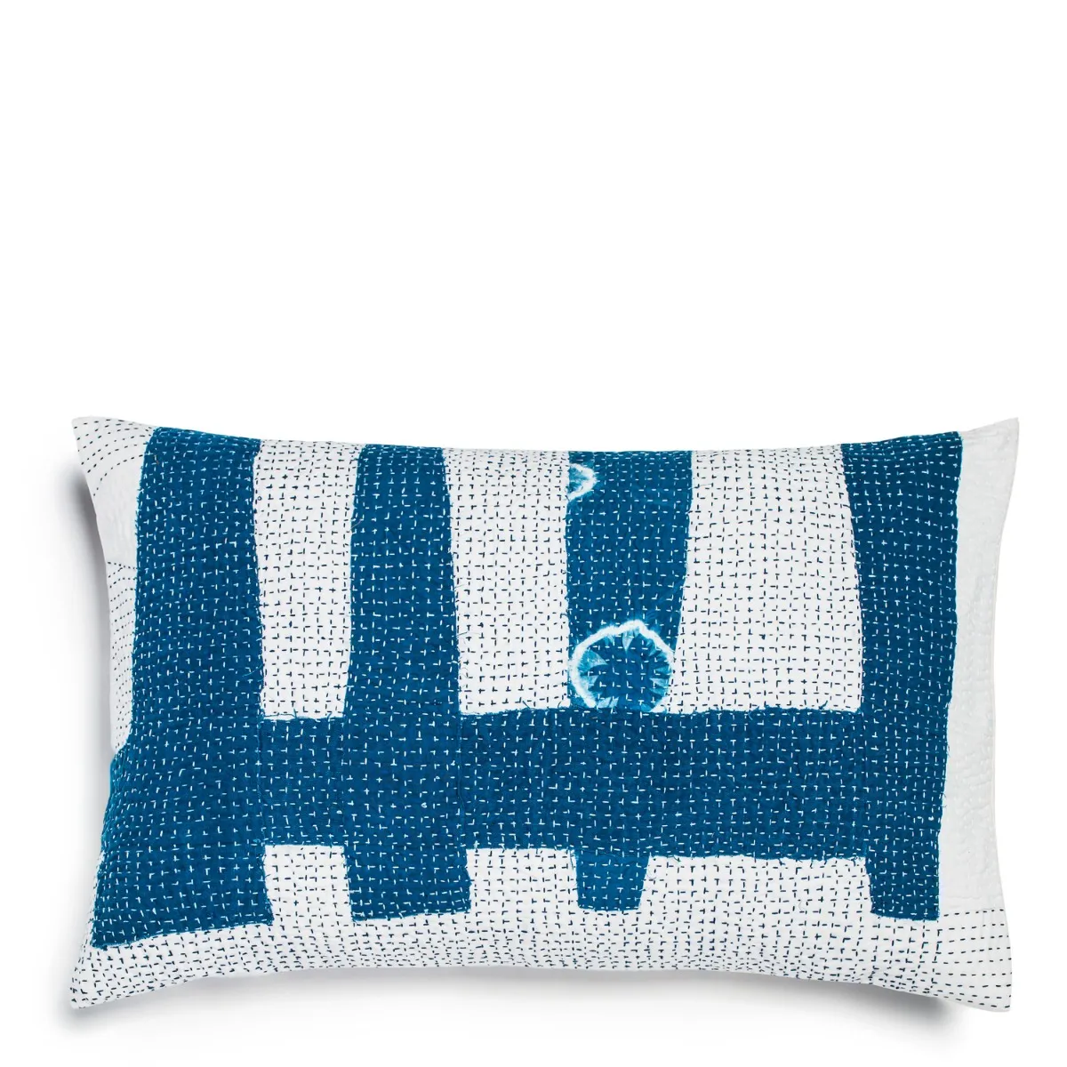 Nila Fragment Kantha Cushion Rectangle 