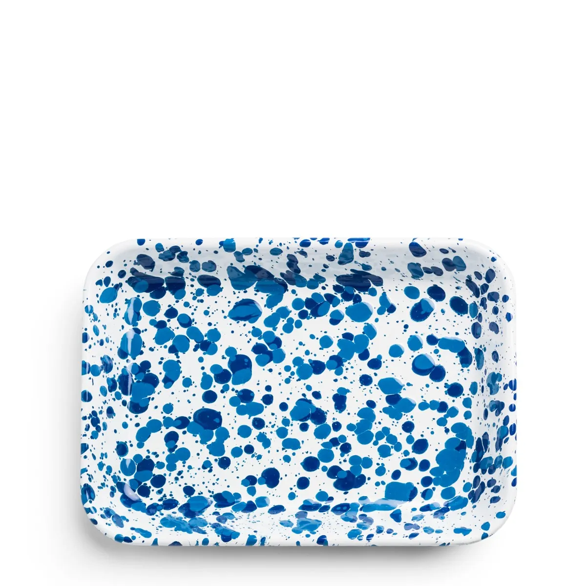 Spaltter Large Rectangular Dish Blue Enamel