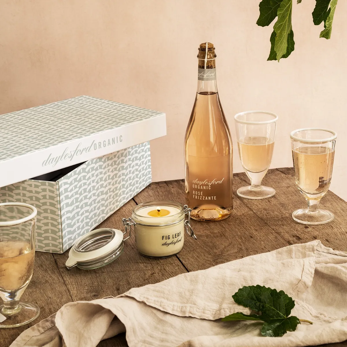 Fig Candle and Fizz Gift Box