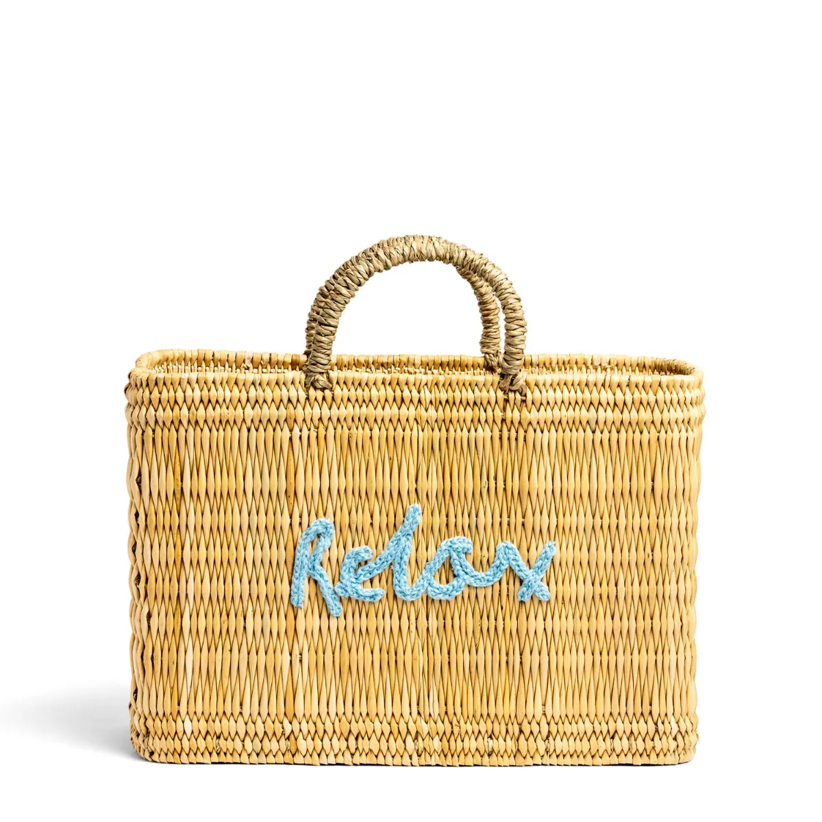Relax Rectangle Basket Light Blue 
