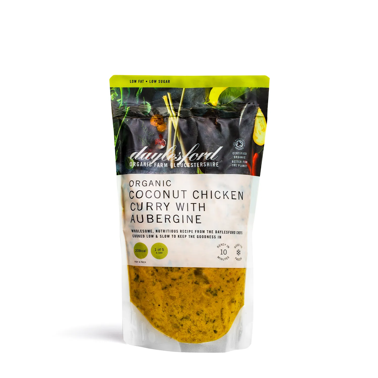 Organic Coconut Chicken Curry with Aubergine 