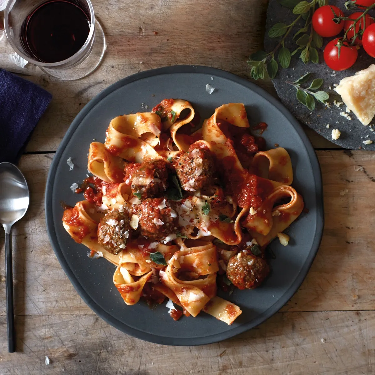 Organic Beef Meatballs with Tomato & Smoked Bacon