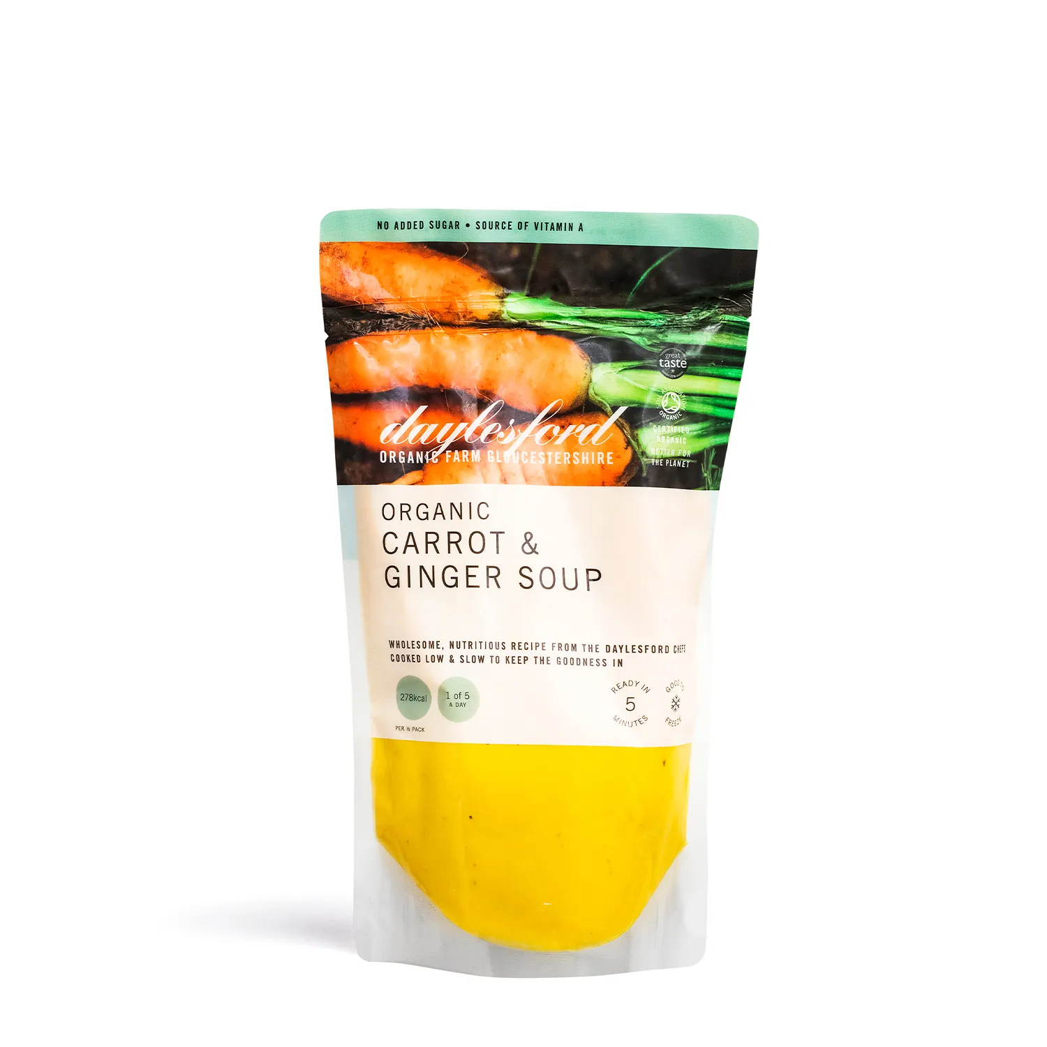 Organic Carrot Soup with Ginger 