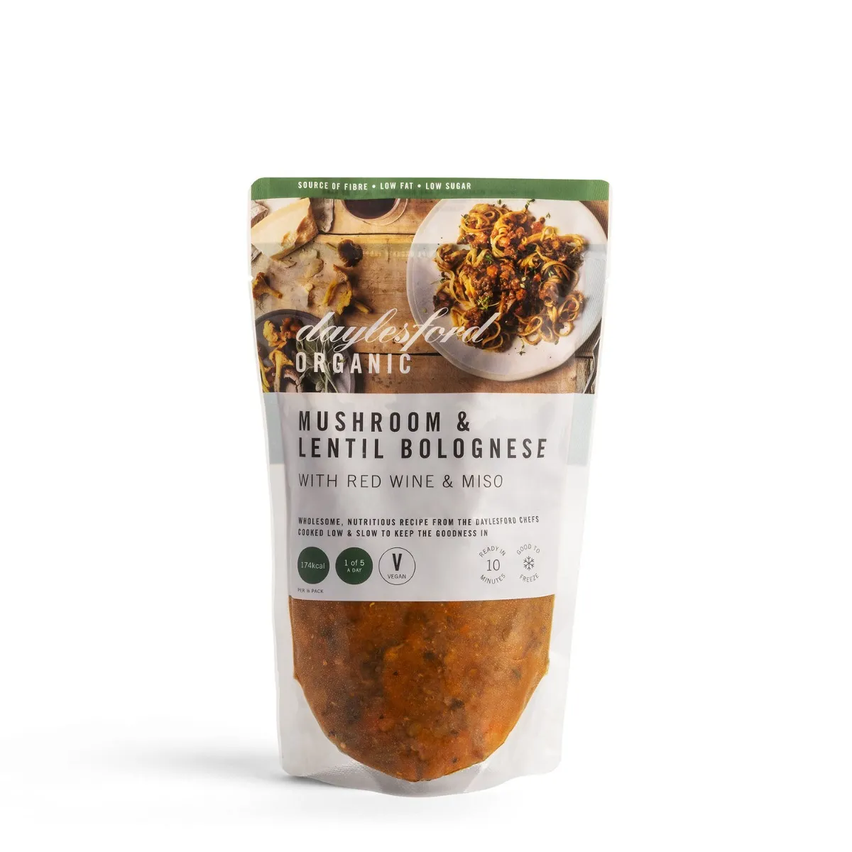 Organic Mushroom & Lentil Bolognese 