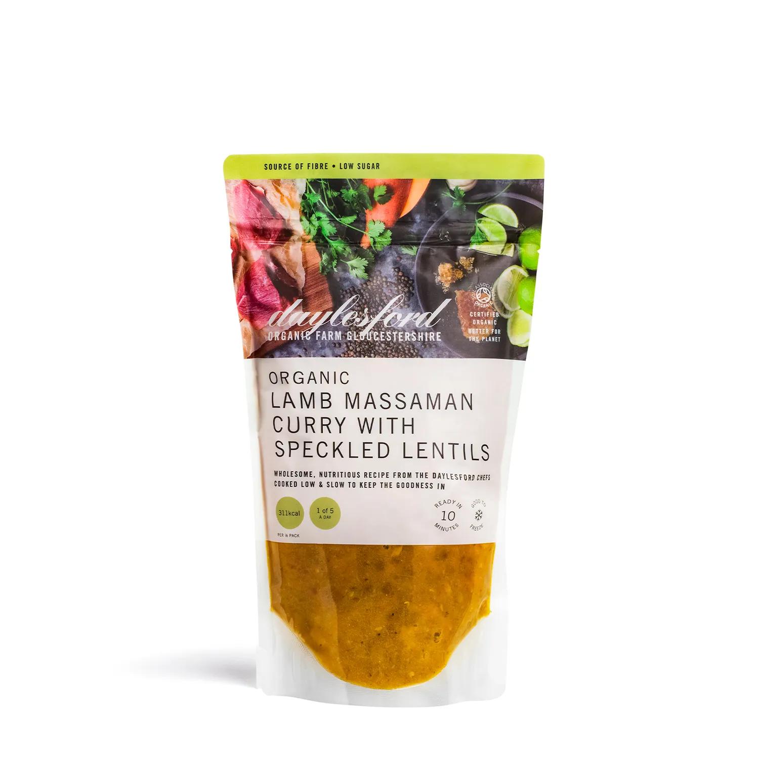 Organic Lamb Massaman Curry With Speckled Lentils 