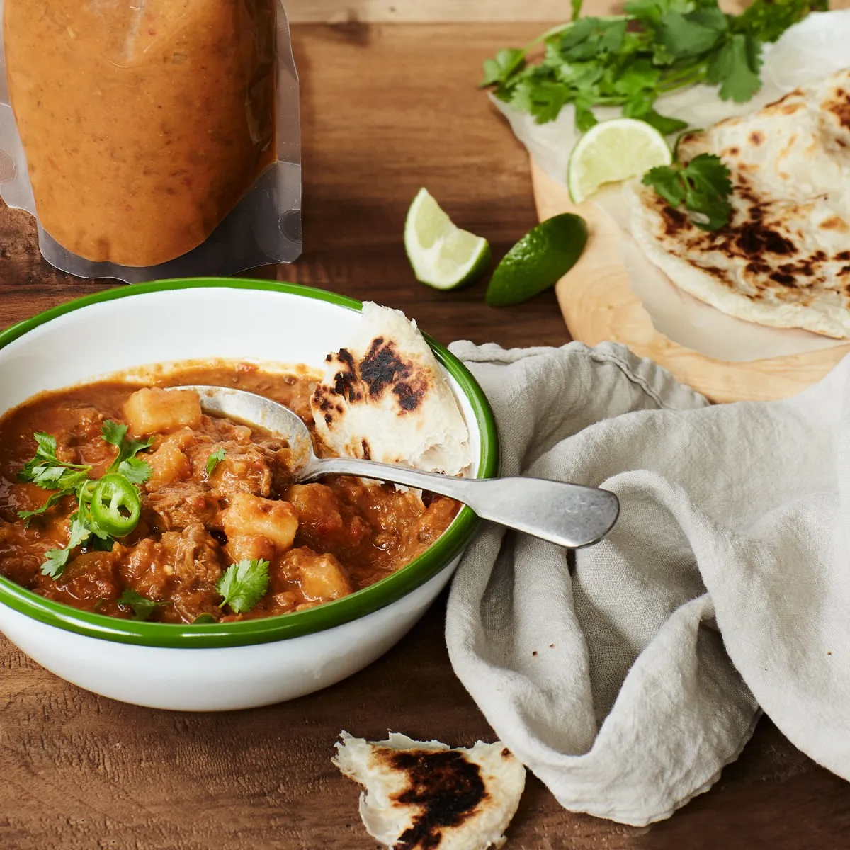 Organic Lamb Massaman Curry With Speckled Lentils