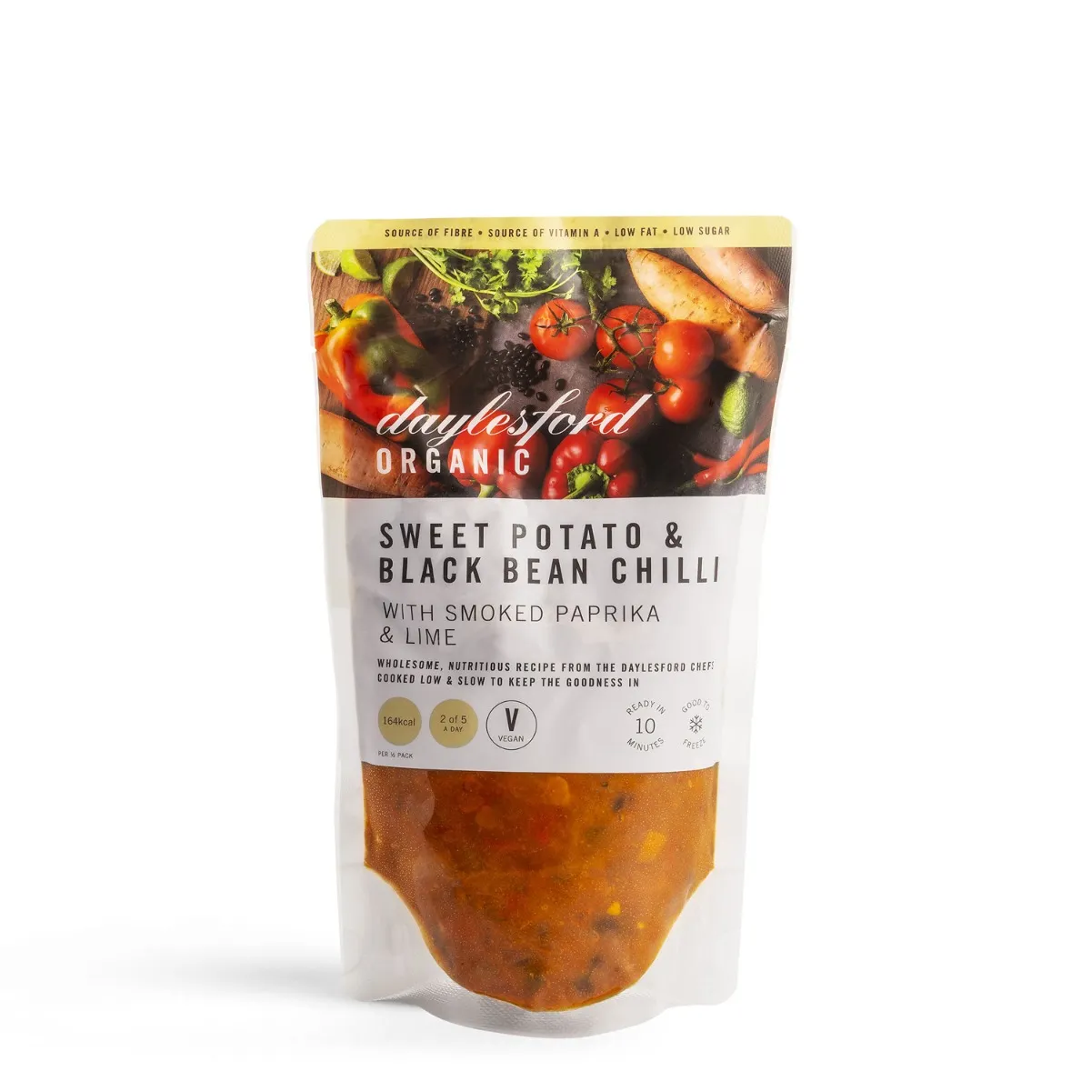 NEW: Organic Sweet Potato & Black Bean Chilli 