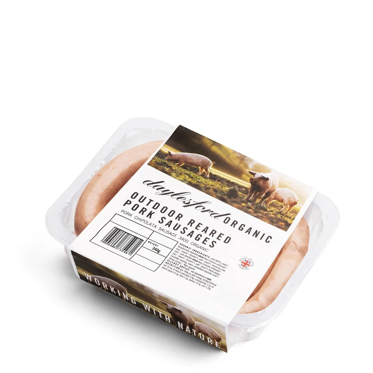 Organic Chipolata Pork Sausages