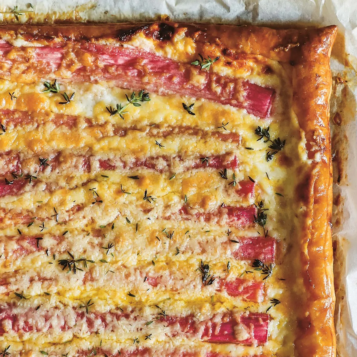 Rhubarb & Cheddar Tart - A Guest Recipe by Skye McAlpine