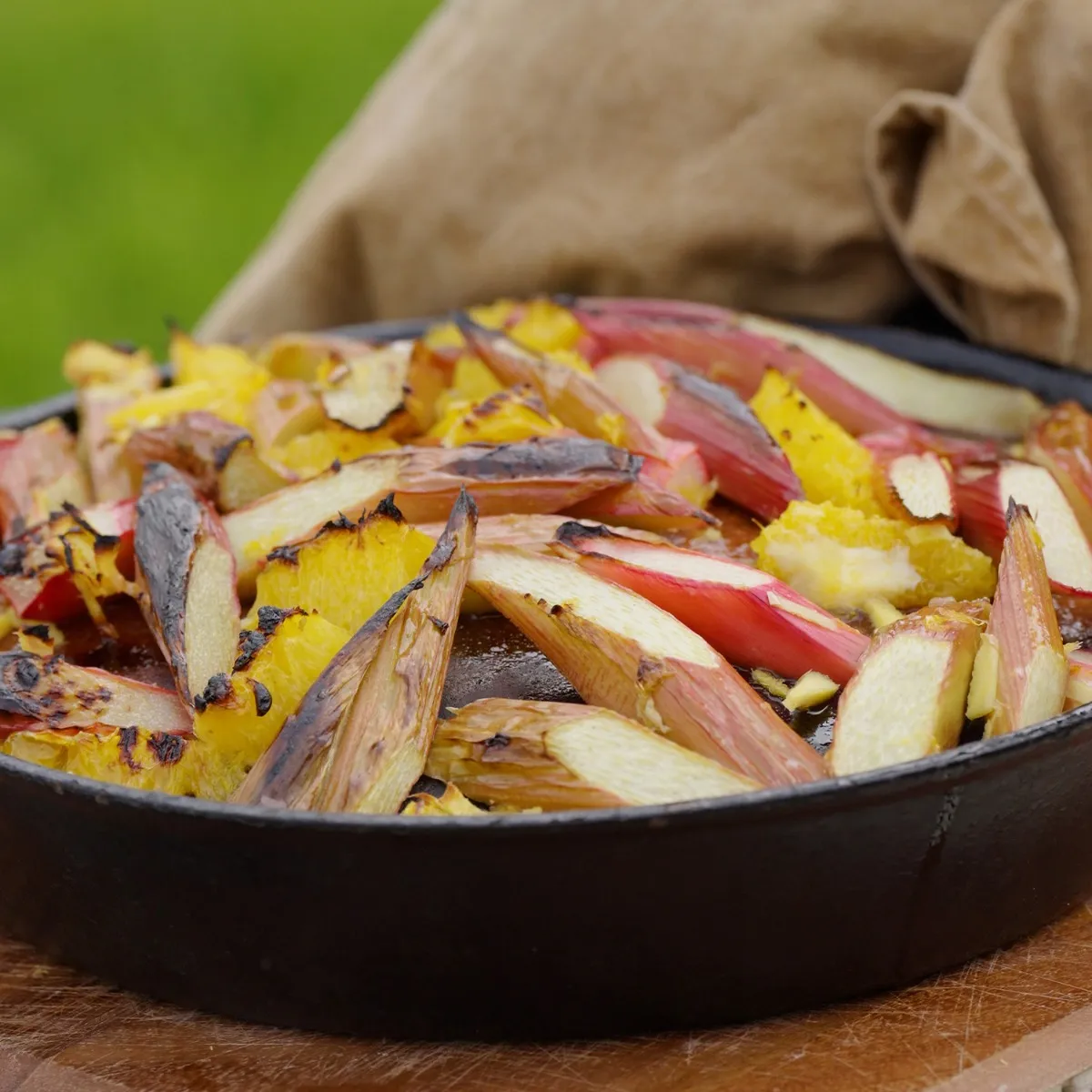 Rhubarb Polenta Cake â?a guest recipe by Tait Miller 