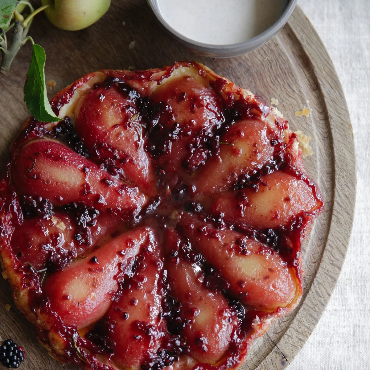 Pear & Blackberry Tarte Tatin 