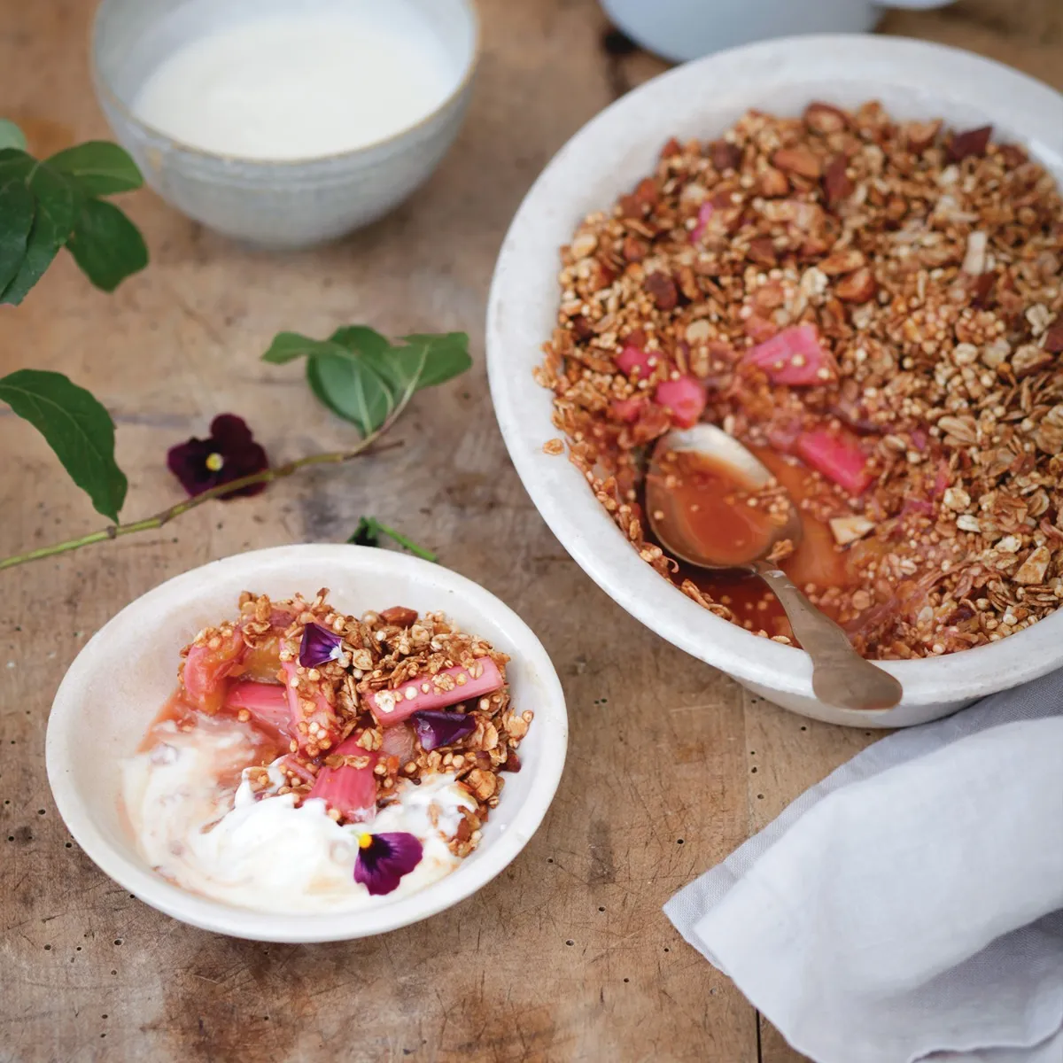 Rhubarb & Blood Orange Breakfast Crumble 