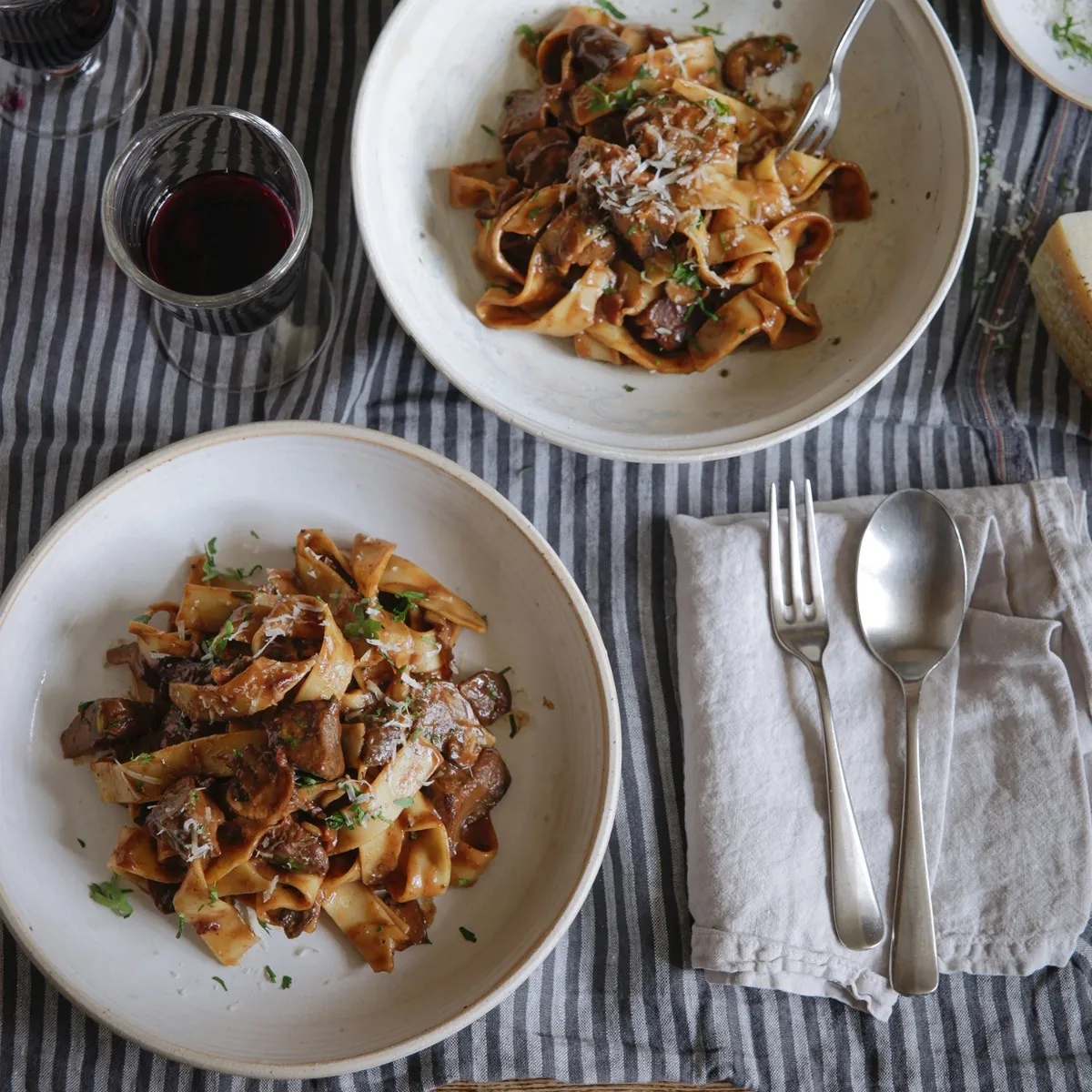 Venison Ragu with Pappardelle 