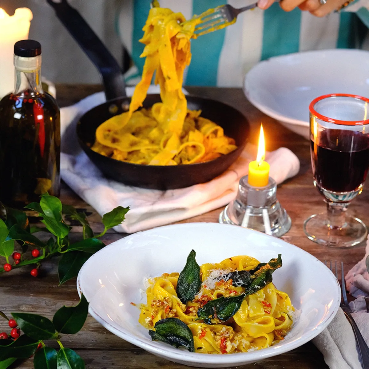 Pumpkin Pappardelle - a guest recipe by Wild by Tart 