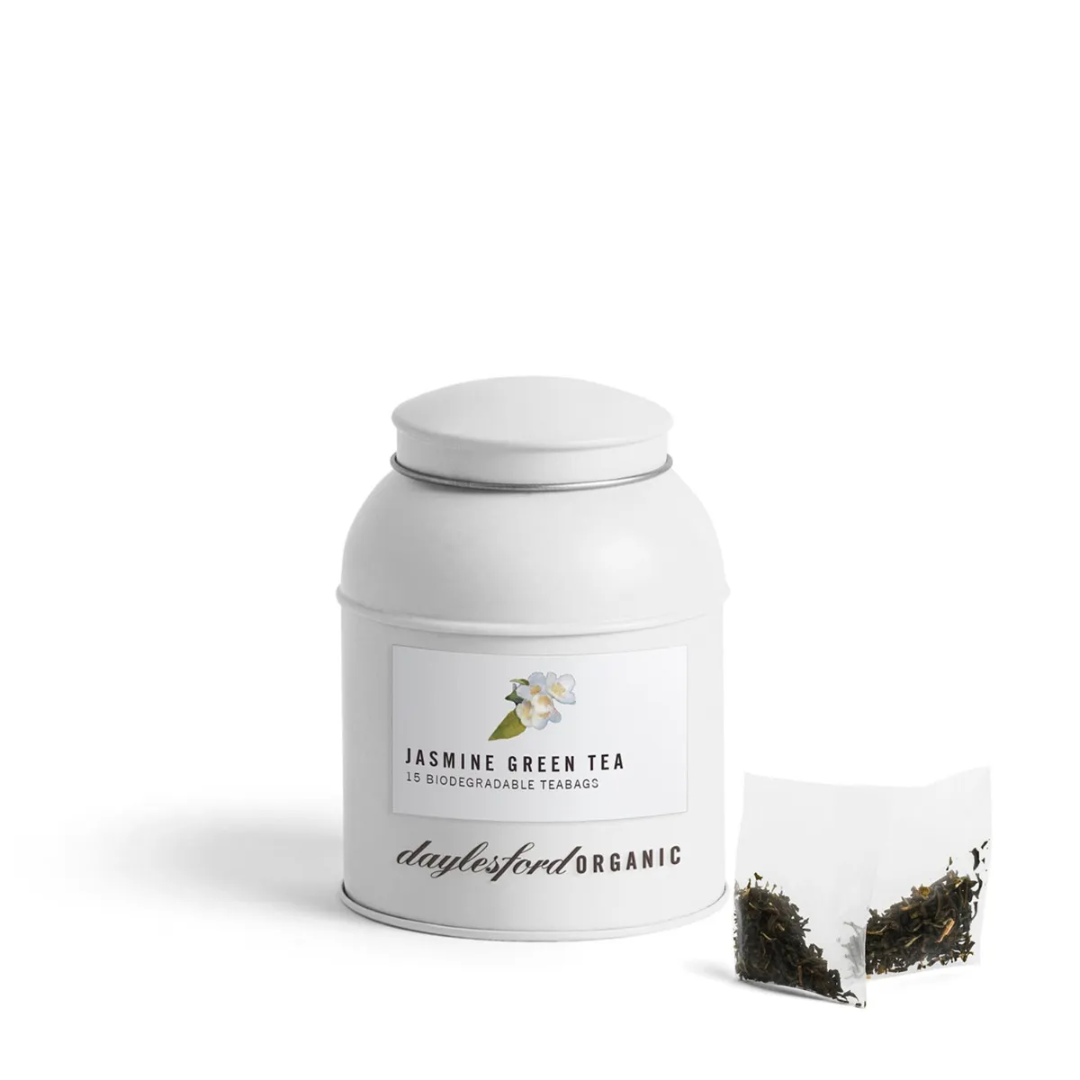 Organic Jasmine Green Tea Bags In Caddy 