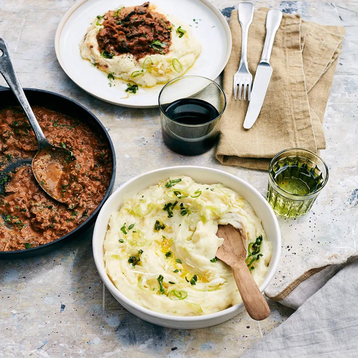 Mashed Potato with Leeks 