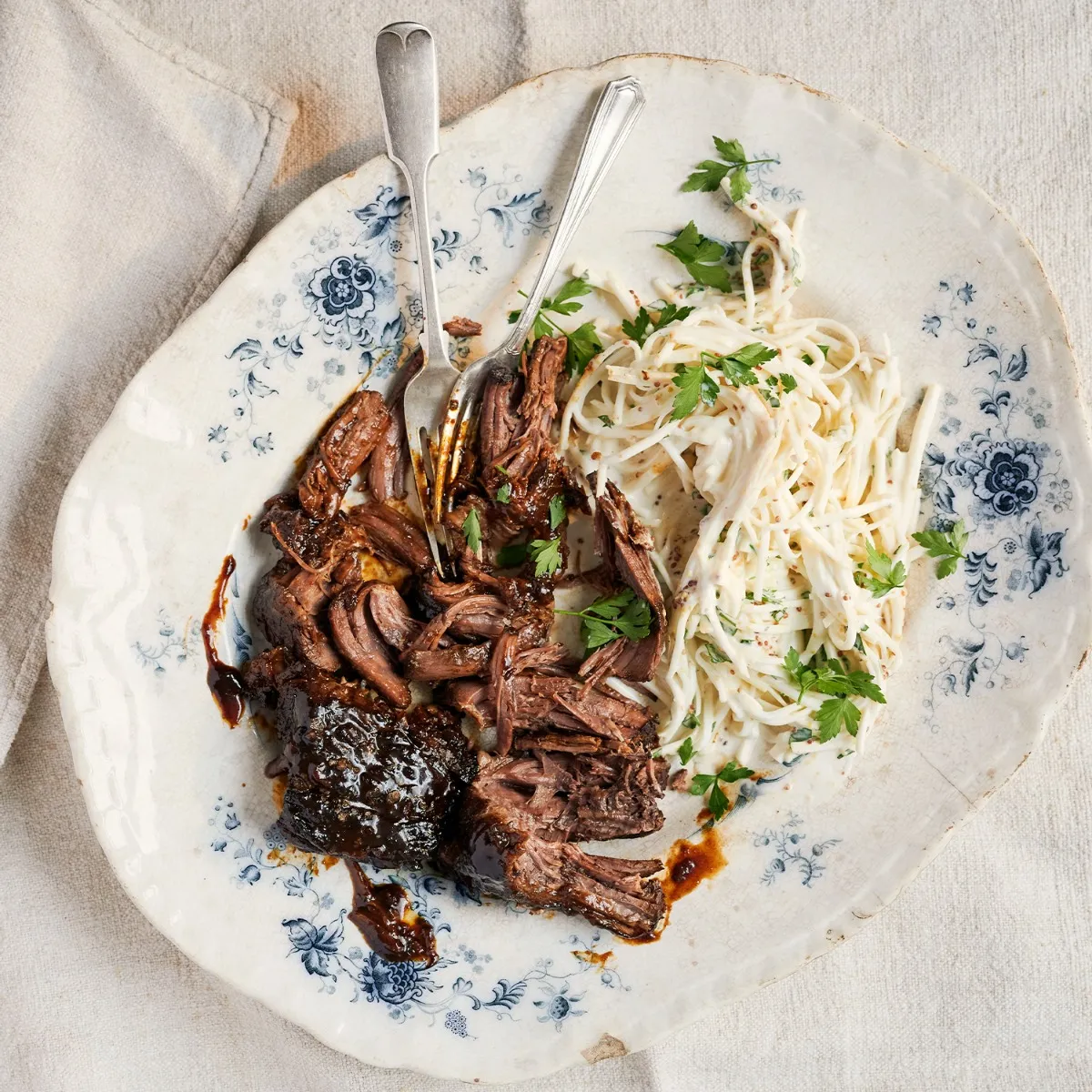 Sticky Beef Brisket with Celeriac Remoulade 