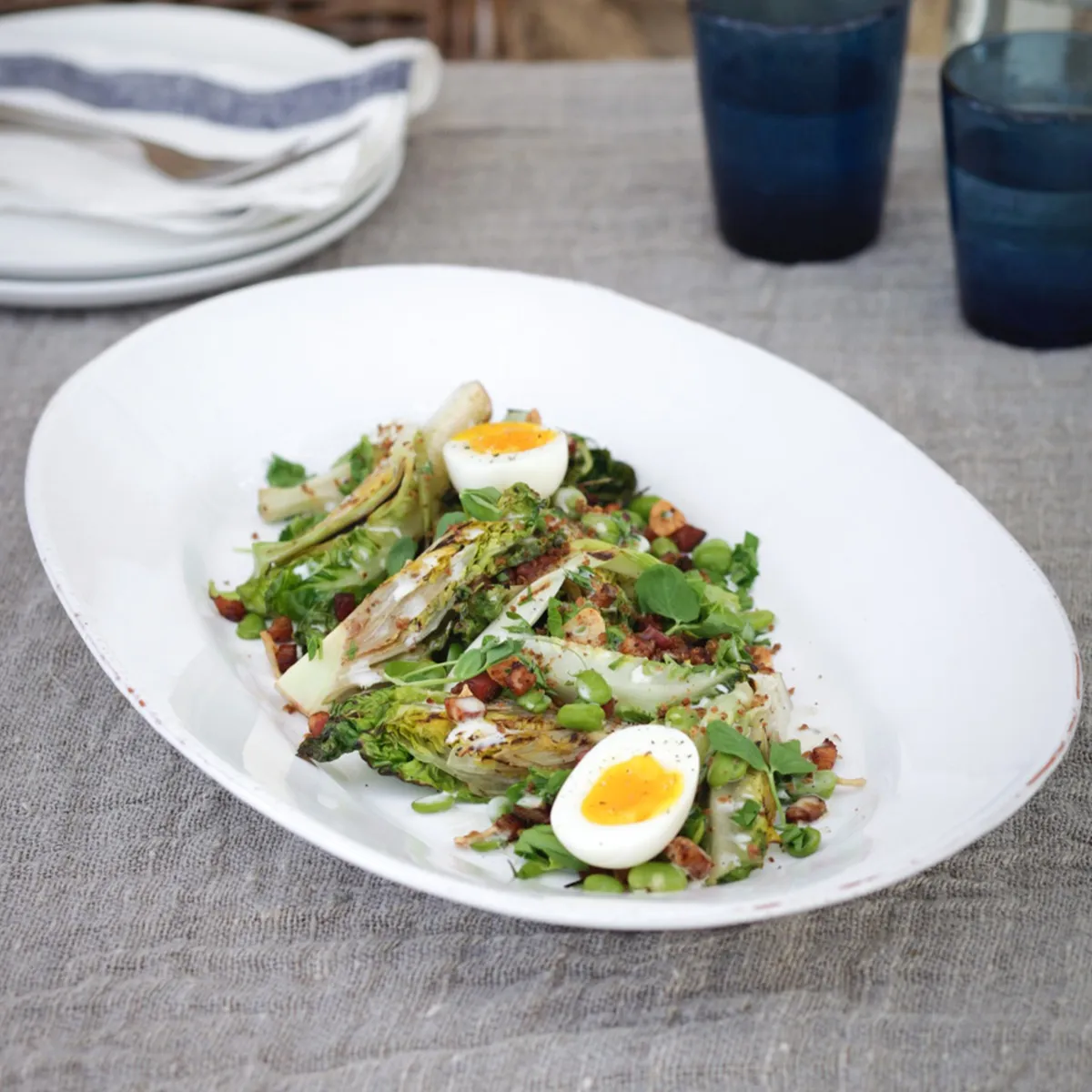 Warm Summer Salad with Broad Beans, Pancetta & Soft Boiled Eggs 1 696-warm-summer-salad-with-broad-beans-pancetta-amp-soft-boiled-eggs–1.webp
