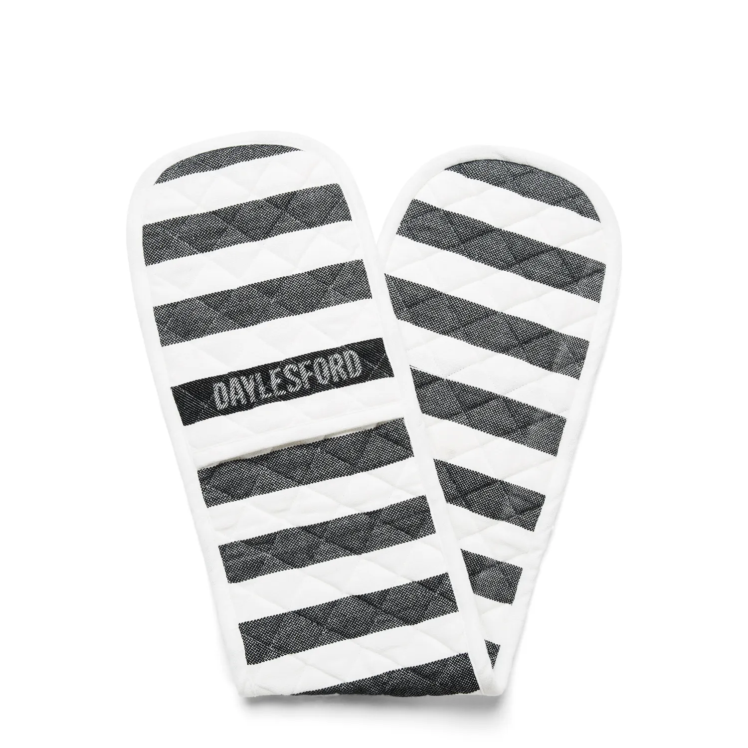 Black & White Stripe Double Oven Glove 