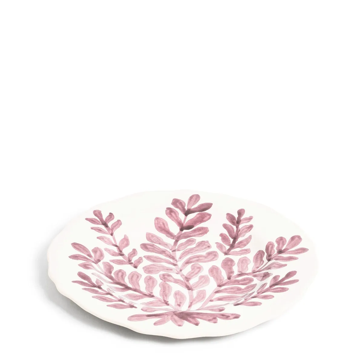 Leaf Dinner Plate Pink 