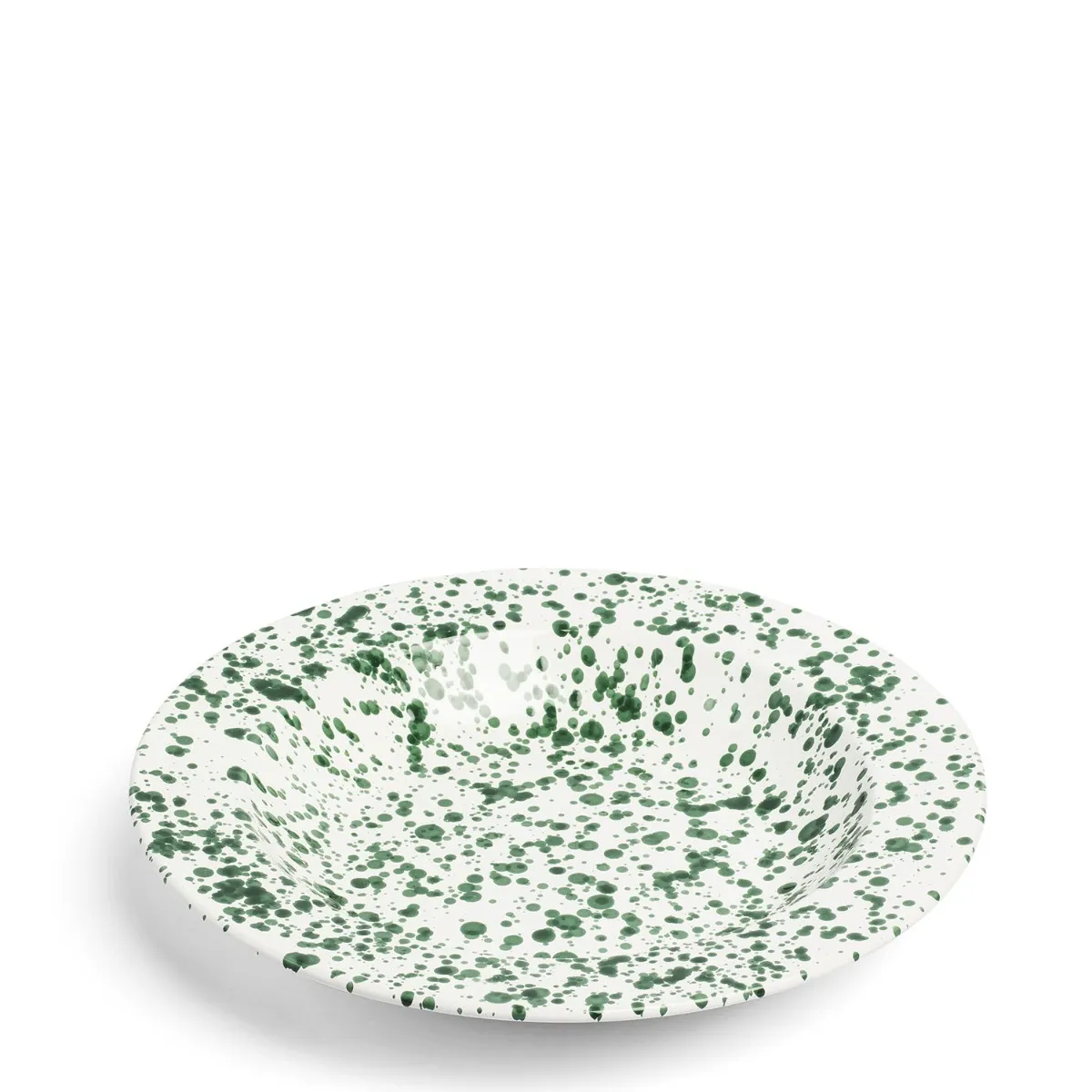 Jackson Salad Bowl Green Ceramic 