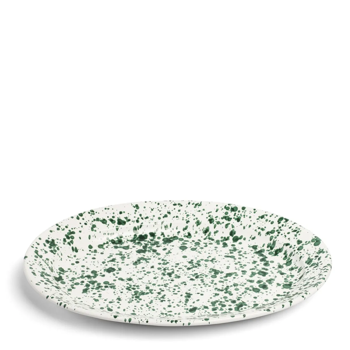 Jackson Oval Dish Green Ceramic 
