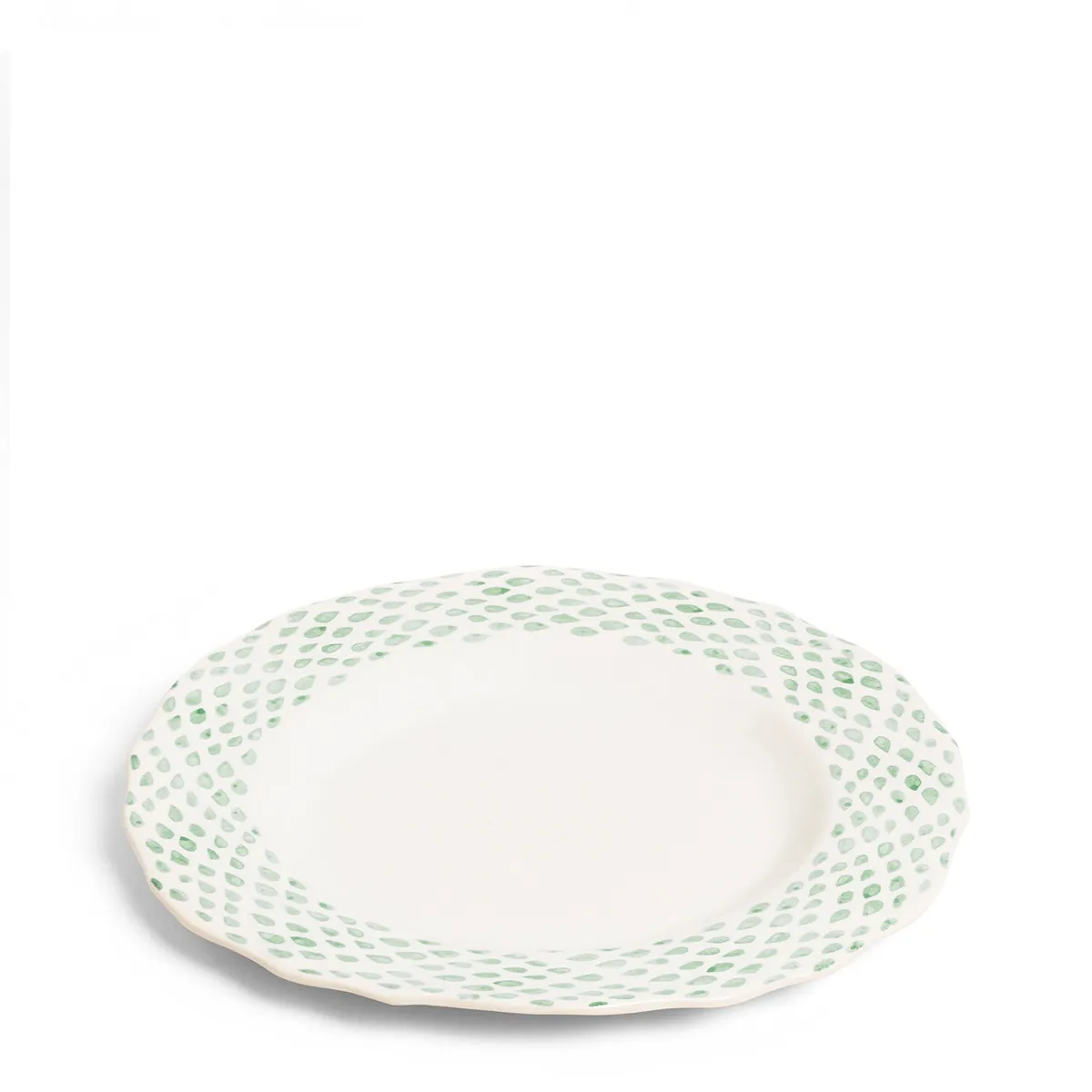 Dot Dinner Plate Green 