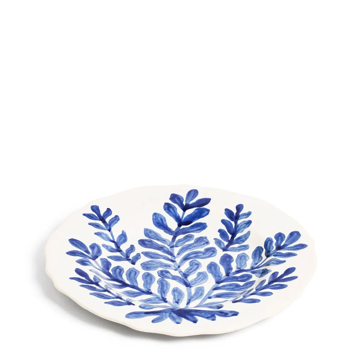 Leaf Dinner Plate Blue 