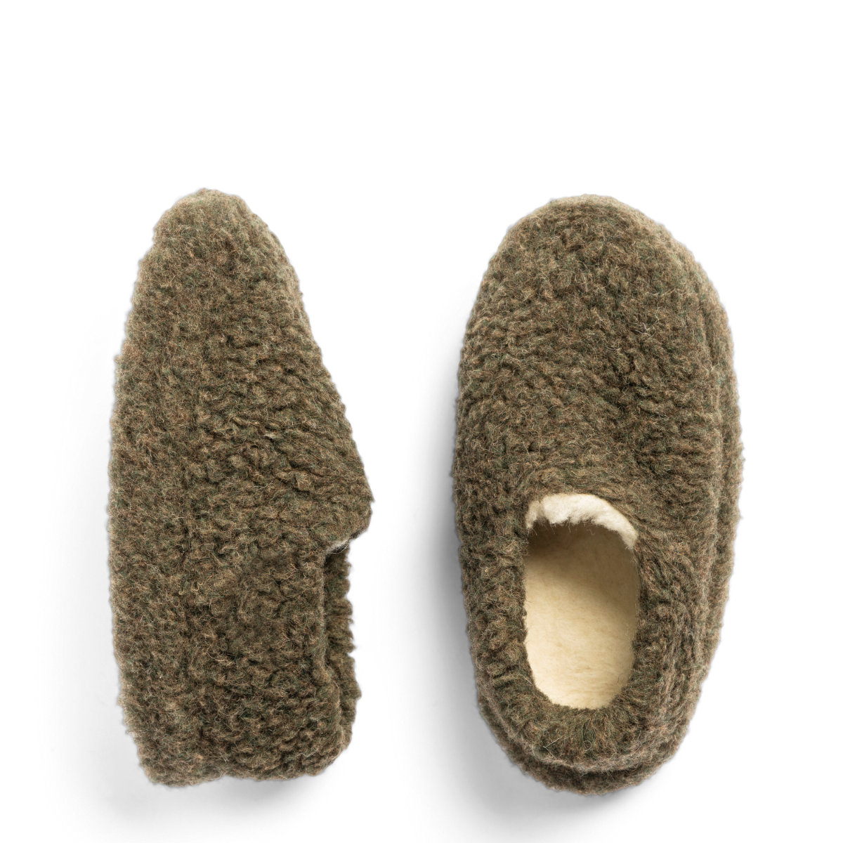 Wool Slippers Khaki 