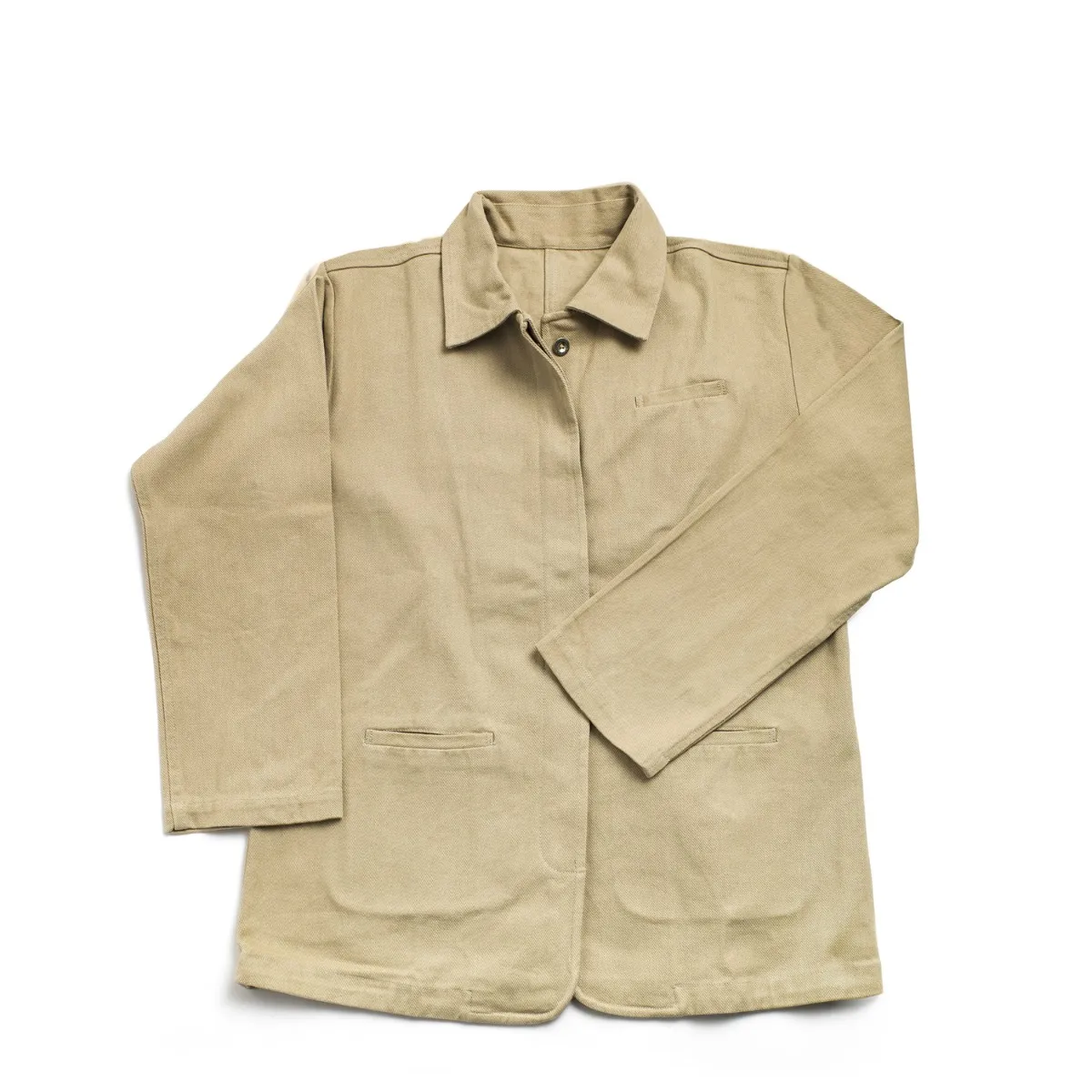 Stone Cotton Twill Jacket 