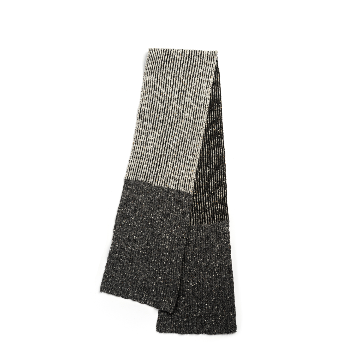 Mens Shin Scarf Charcoal 