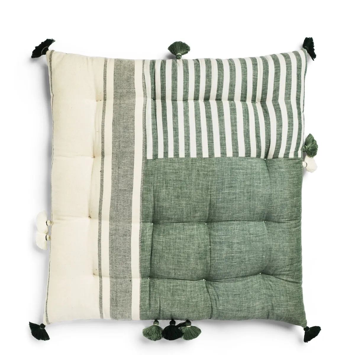 Nila Dhaba Green Cushion 