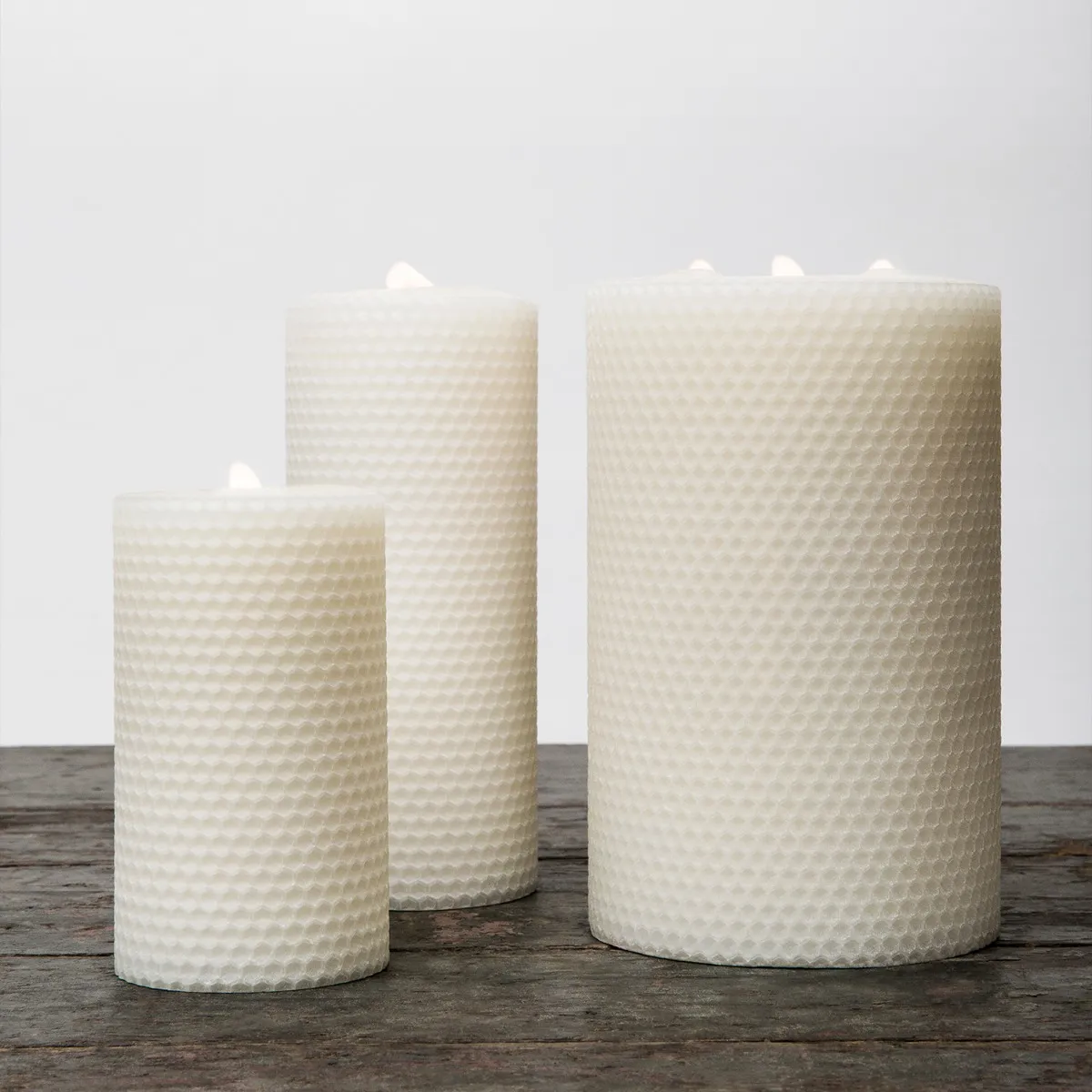 Hive Beeswax Candle Tall