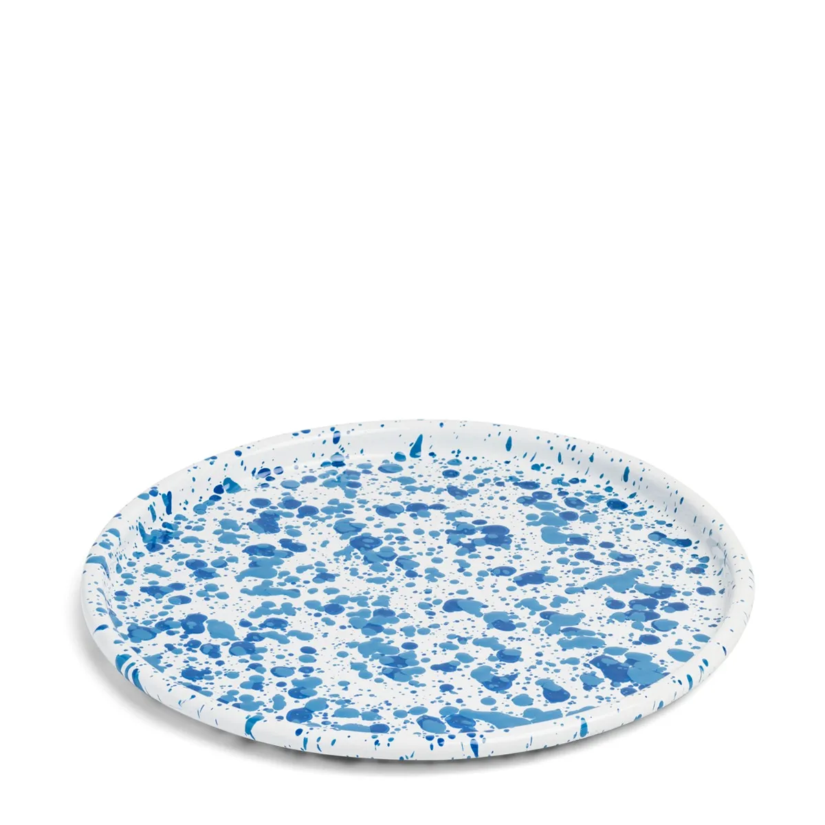 Splatter Tray Blue Enamel 