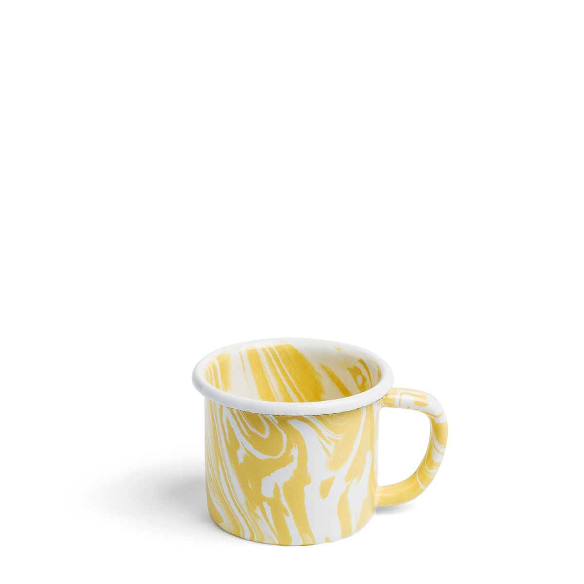 Marble Mug Yellow Enamel 